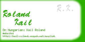 roland kail business card